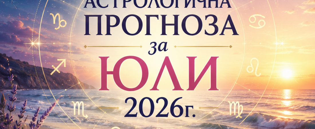 АСТРОЛОГИЧНА ПРОГНОЗА ЗА ЮЛИ 2026г.